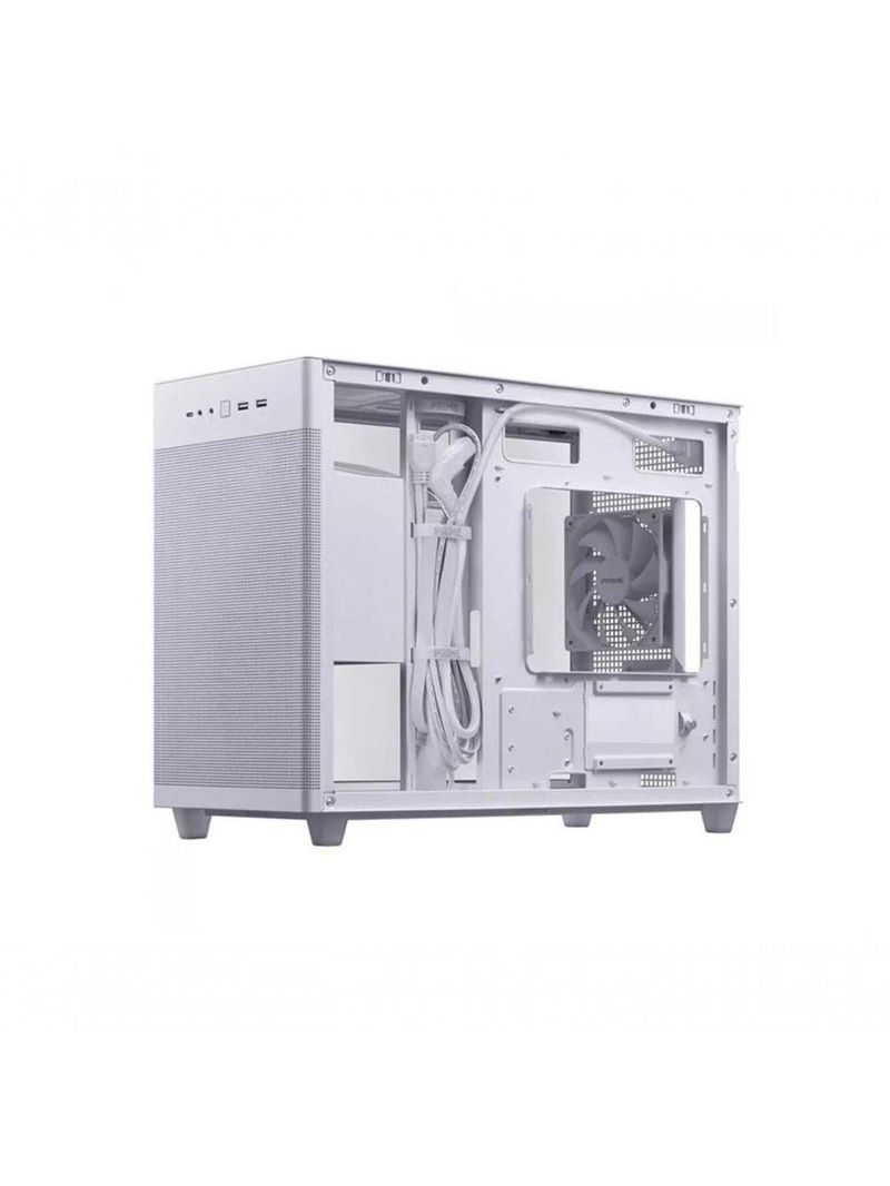 Gabinete Gamer Asus Ap201 Prime White Lateral De Vidro Temperado Micro Atx/mini Itx 1 Fan 120mm Bran