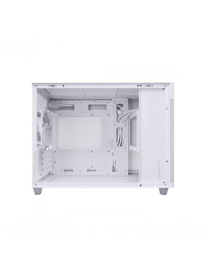 Gabinete Gamer Asus Ap201 Prime White Lateral De Vidro Temperado Micro Atx/mini Itx 1 Fan 120mm Bran