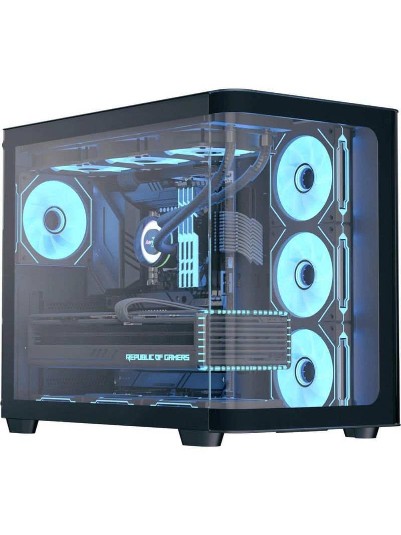 Gabinete Gamer Aerocool Atx P500c Preto Lateral Vidro