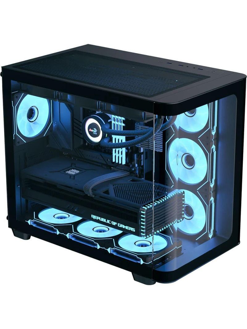 Gabinete Gamer Aerocool Atx P500c Preto Lateral Vidro