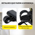 Bicicleta Spinning Mecânica Wonderfit Go Amarela Roda De Inercia 4kg (WSB04HBTA-AM)