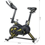Bicicleta Spinning Mecânica Wonderfit Go Amarela Roda De Inercia 4kg (WSB04HBTA-AM)