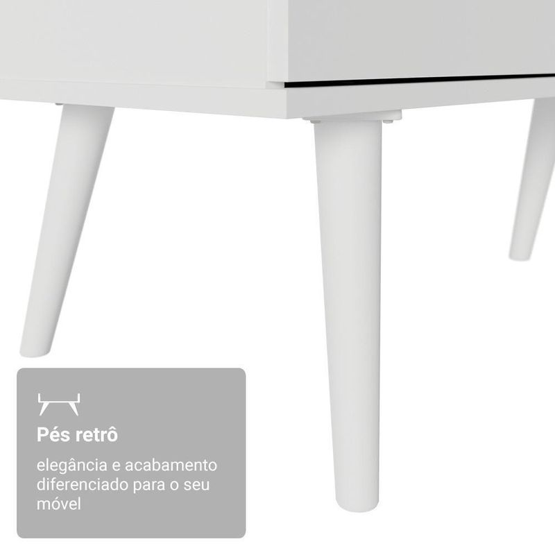 Escrivaninha L Gamer Madesa Lisboa 3G Branca