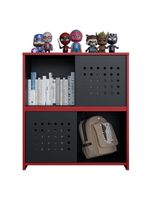 Estante Armário Gamer Escritório 2 Porta Pixel Preto Caemmun