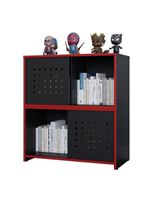 Estante Armário Gamer Escritório 2 Porta Pixel Preto Caemmun