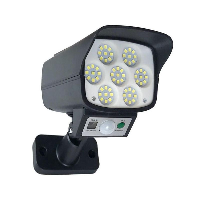 Refletor Luminaria Solar 63 Leds Sensor Presença Controle Remoto Automatica Sem Fio