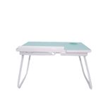 Suporte Para Notebook Mesa Madeira Ajustavel Dobravel Azul