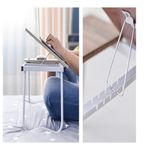 Suporte Para Notebook Mesa Madeira Ajustavel Dobravel Azul