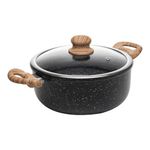 5 panelas de indução wolff granilite preto alumínio