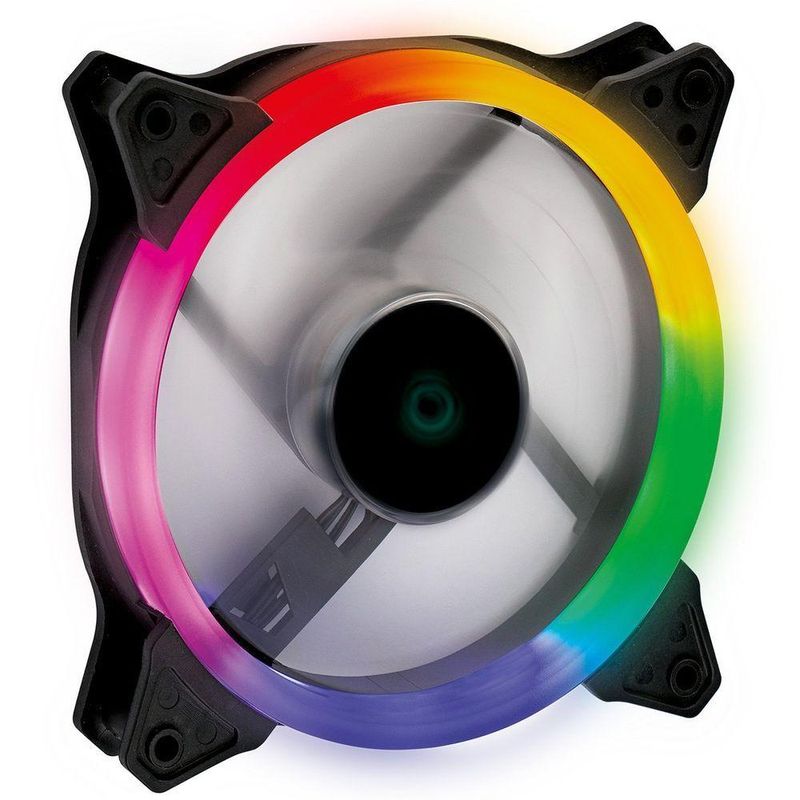 Fan-cooler Gamer Para Gabinete Vring 50 Full Halo 120mm - Led Fixo 5 Cores - Vringfhfx5