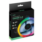 Fan-cooler Gamer Para Gabinete Vring 50 Full Halo 120mm - Led Fixo 5 Cores - Vringfhfx5