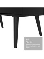 Mesa Para Computador Gamer Em L 3 Gavetas Preto Lisboa Madesa Preto