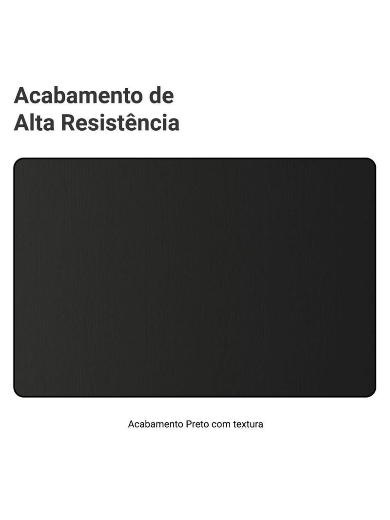 Escrivaninha Em L Mesa Para Computador Gamer 3 Gavetas Preto Lisboa Madesa