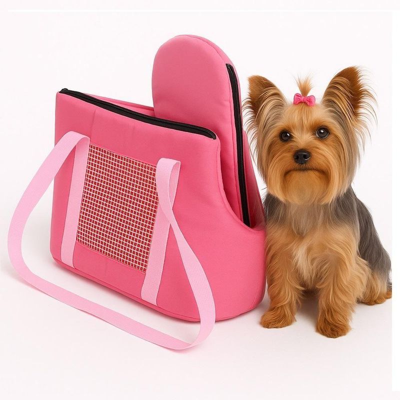 Mala Transporte Pet Dobravel Mochila Rosa Passeio Viagem