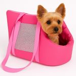 Mala Transporte Pet Dobravel Mochila Rosa Passeio Viagem