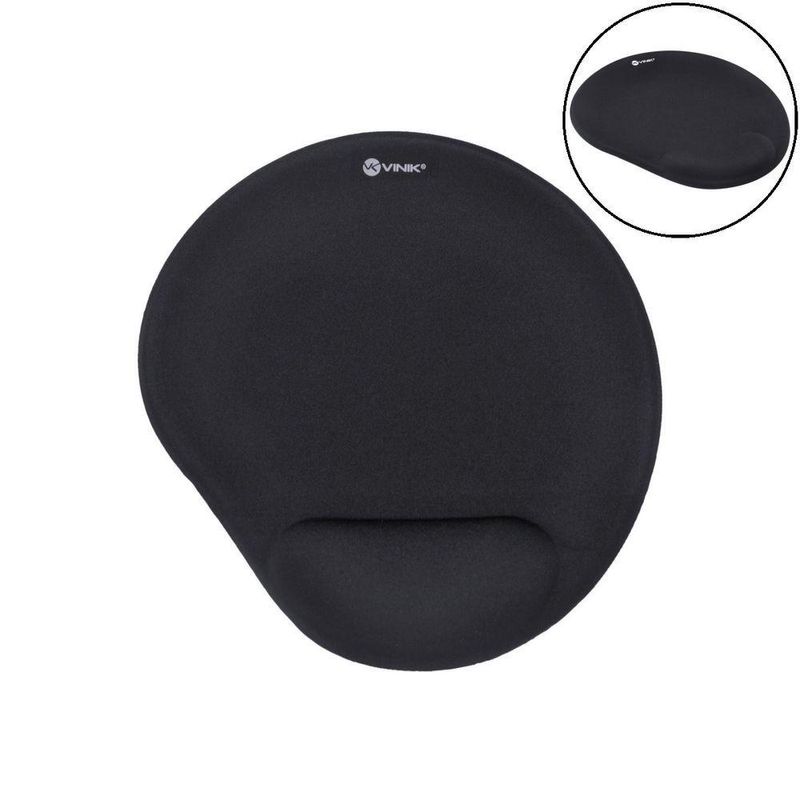 Mouse Pad Com Apoio De Pulso Em Gel Mpg-10p Preto