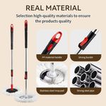 Mop Giratório Balde 13l C/ Pedal Esfregão Microfibra Limpeza