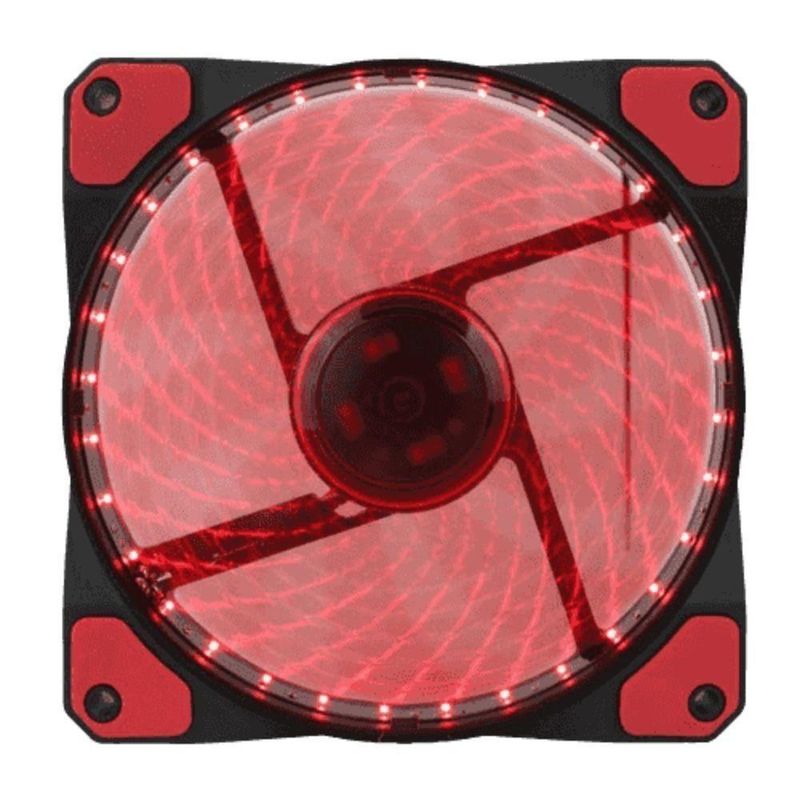 Fan Para Pc Gamer Gf12r 12cm 32 Led Vermelho