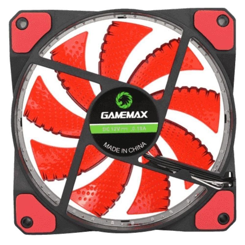 Fan Para Pc Gamer Gf12r 12cm 32 Led Vermelho