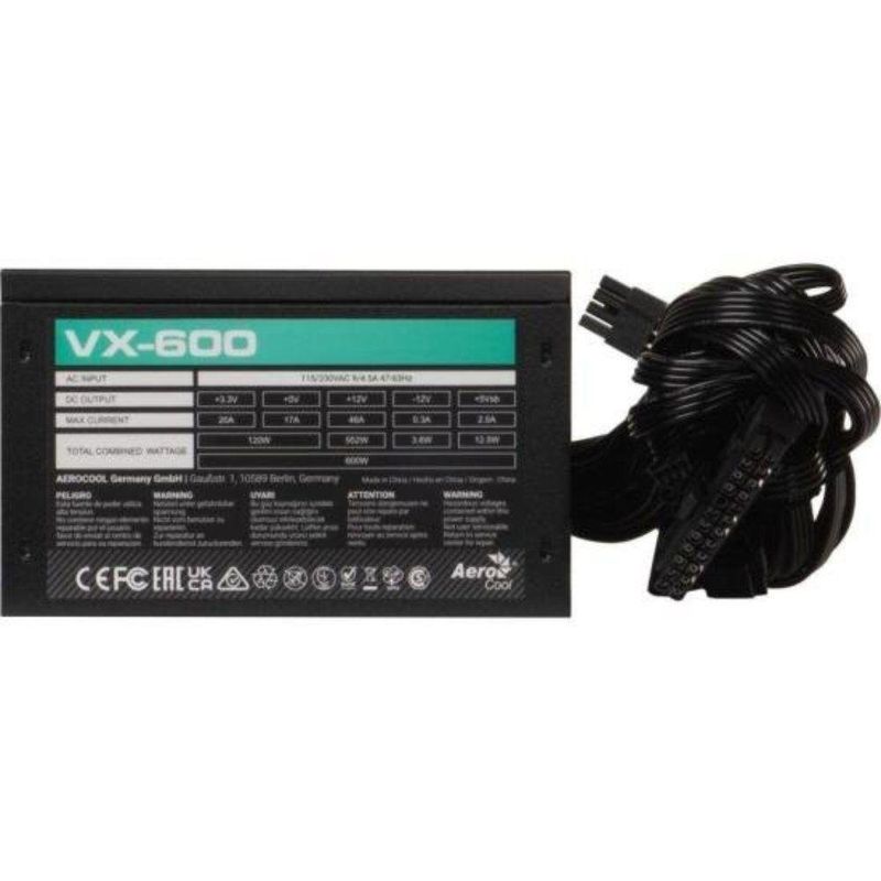 Fonte Gamer Aerocool Stealth Vx-600 600w Bivolt