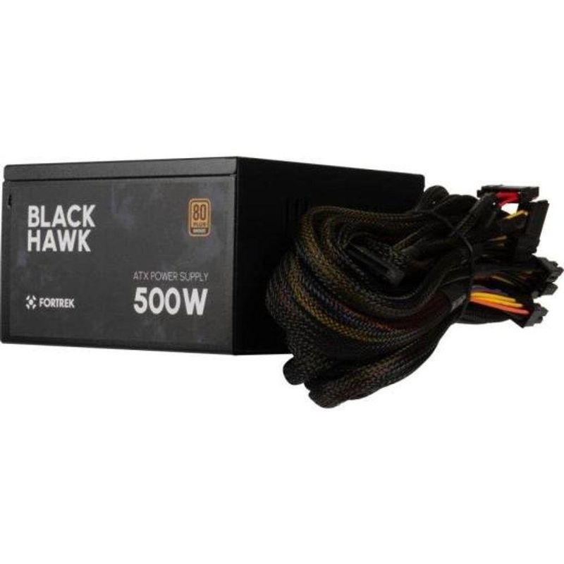 Fonte Gamer Atx Fortrek Black Hawk 500w 80 Plus Bronze Pfc Ativo [f002]