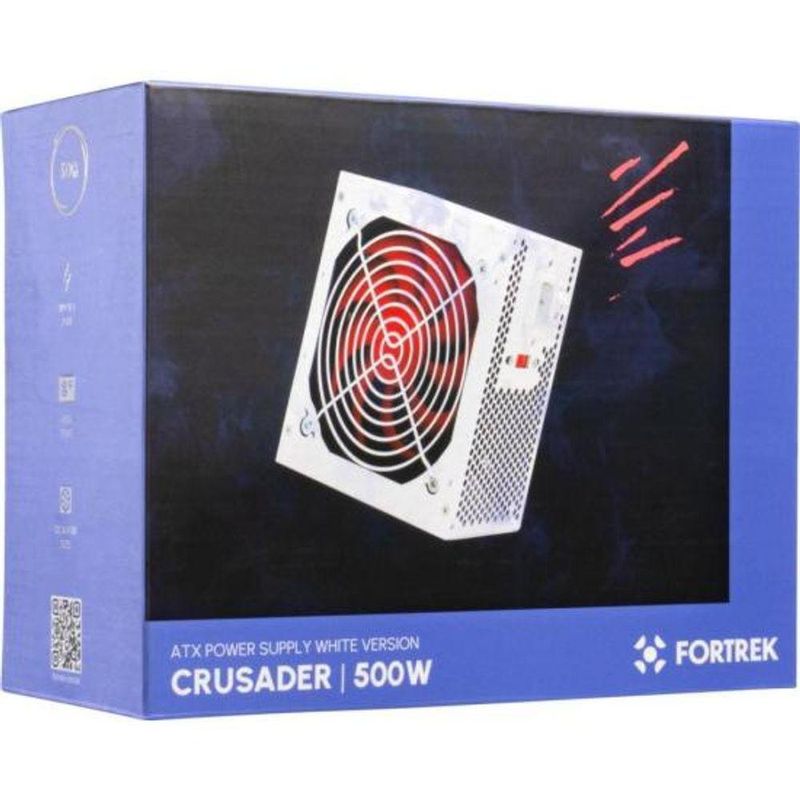 Fonte Gamer Atx Fortrek Crusader 500w Branca [f002]