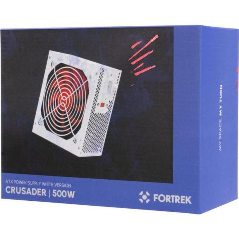 Fonte Gamer Atx Fortrek Crusader 500w Branca [f002]