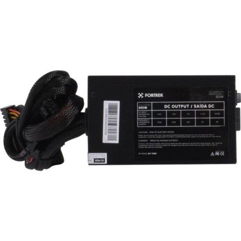 Fonte Gamer Atx Fortrek Crusader 500w Preta [f002]