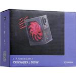 Fonte Gamer Atx Fortrek Crusader 500w Preta [f002]