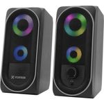 Caixa De Som Gamer Multimídia Fortrek Black Hawk Rgb Preta [f002]