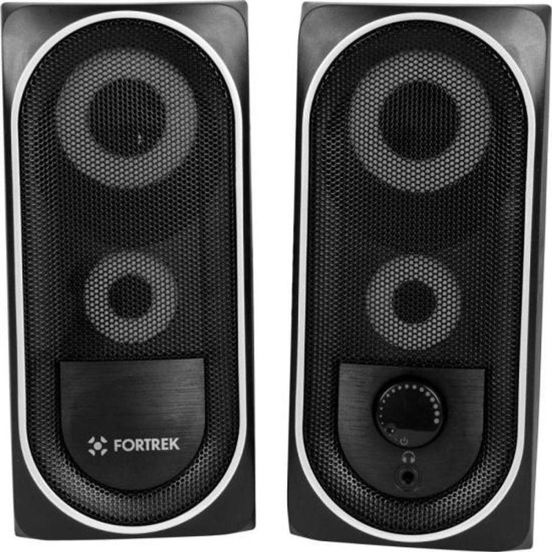 Caixa De Som Gamer Multimídia Fortrek Black Hawk Rgb Preta [f002]