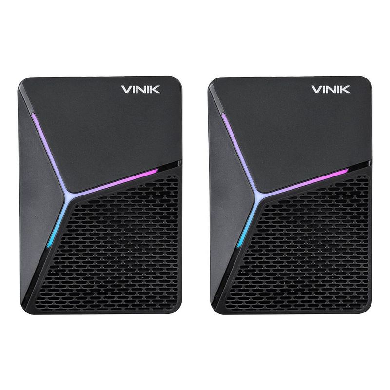 Caixa de som gamer star 6w 20 led rainbow vinik