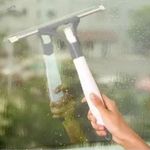 Rodo Limpa Vidros Com Spray Mop Limpador Borrifador Janelas Box Sacadas Rodinho 2 Em 1 Limpa E Seca