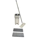 Mop Duplo Rodo Magico Vassoura Flat Balde Limpeza De Piso Multiuso Esfregao Vertical Lava Seca Refil