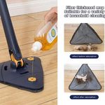 Esfregao Mop Giratorio Limpa Vidros Esfregao 360 Graus Rodo Limpeza Microfibra Articulado