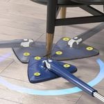 Esfregao Mop Giratorio Limpa Vidros Esfregao 360 Graus Rodo Limpeza Microfibra Articulado
