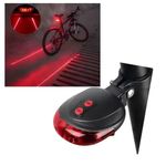 Lanterna Traseira Bike Luz Led Faixa Sinalizadora Chao Bicicleta