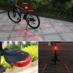 Lanterna Traseira Bike Luz Led Faixa Sinalizadora Chao Bicicleta