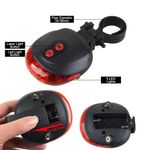 Lanterna Traseira Bike Luz Led Faixa Sinalizadora Chao Bicicleta