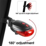 Lanterna Traseira Bike Luz Led Faixa Sinalizadora Chao Bicicleta