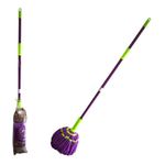 Esfregao Mop Giratorio Rodo Vassoura Limpeza Absorvente Twist 3 Em 1 Lava Limpa Seca