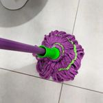 Esfregao Mop Giratorio Rodo Vassoura Limpeza Absorvente Twist 3 Em 1 Lava Limpa Seca
