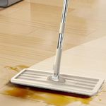 Esfregao Mop Flat Balde Duplo Rodo Multiuso Cabo Extensivel Inox