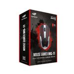 Mouse ótico Gamer C3tech Mg-11bsi Preto E Prata