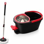 Mop Giratório 360 Balde Turbo 13l Com Pedal Inox Esfregão