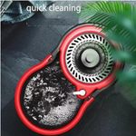 Mop Esfregão Profissional Balde 13l Inox Sistema Giratório