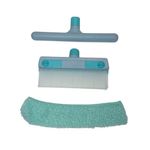 Limpador De Vidros Com Mop Articulado Microfibra Acessórios