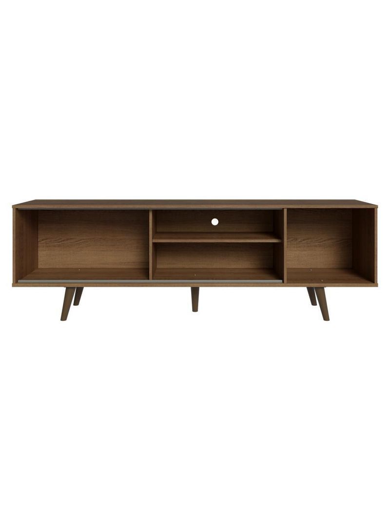 Rack Para Tv Até 80 Polegadas 160cm Com Pés Rustic/branco/rustic Torino Madesa Rustic/branco
