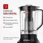 Liquidificador Turbo Inox Mondial Preto-inox 1400W L-1400-LT 220V