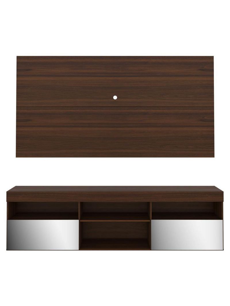Painel até 65" com Rack Suspenso Espelho Multimóveis